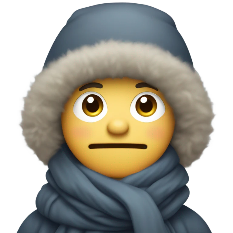 Mick freezing outside emoji