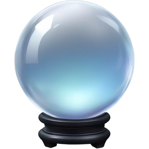 Clear fortune ball emoji