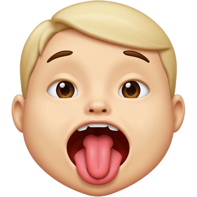 Tongue out shaking emoji