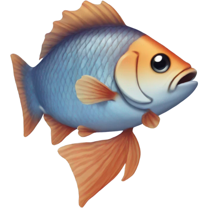 Fish wearing shirt emoji