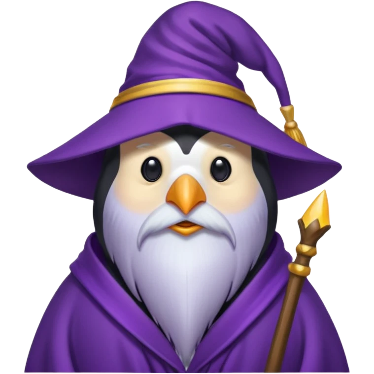 Penguin Wizard emoji