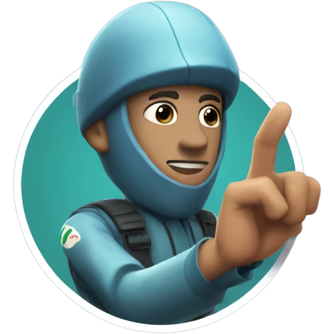 Squid game circle guard gesturing ok  emoji