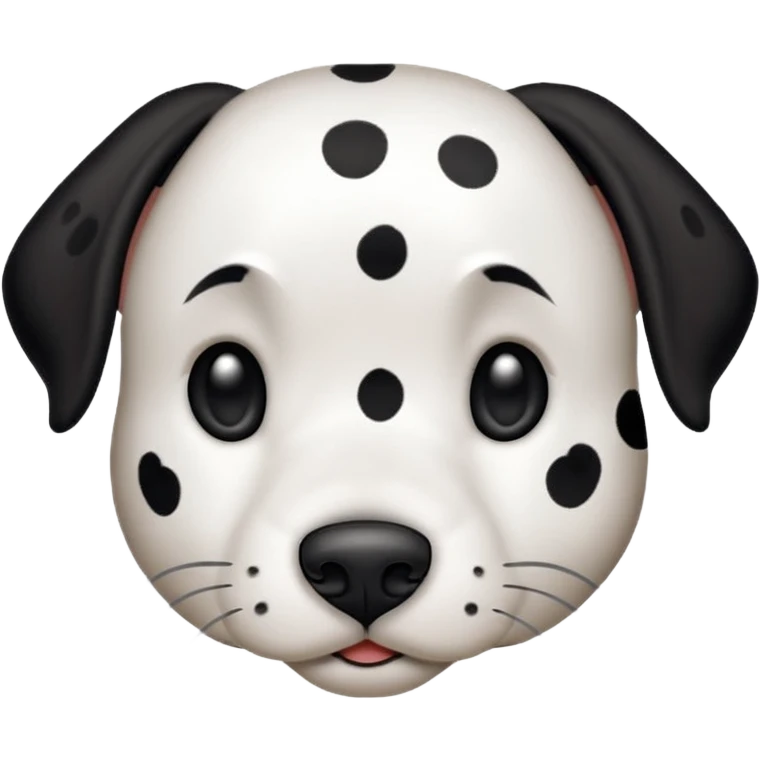 Faire une dalmatienne elegante, fine emojie animé  emoji