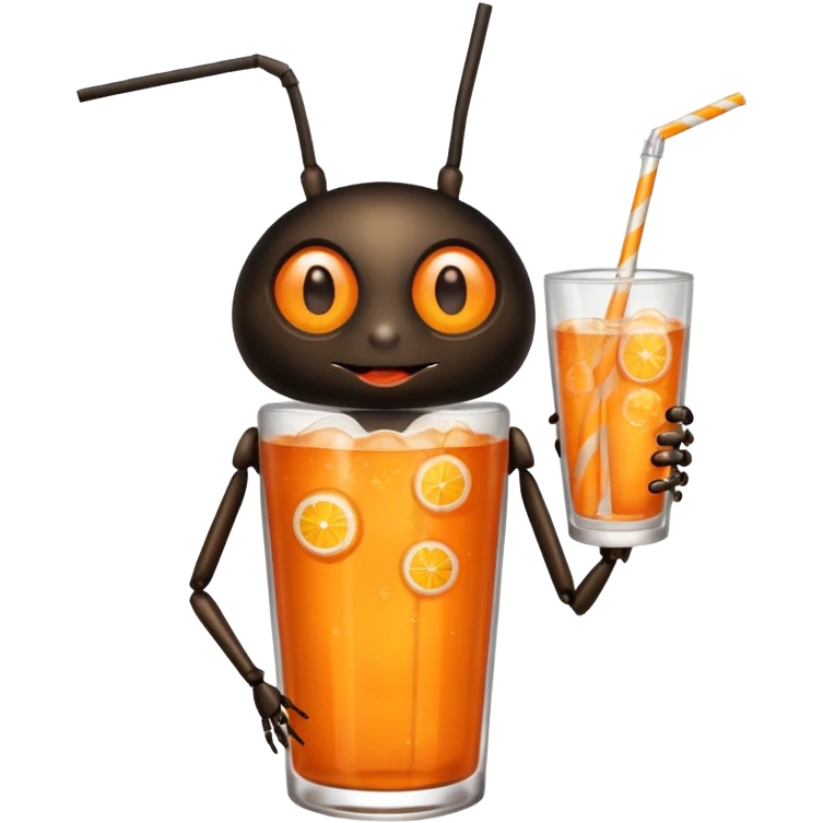 bug drinkig soda emoji