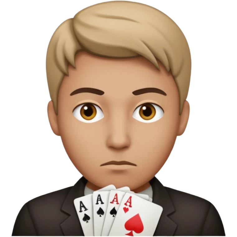 Poker face emoji