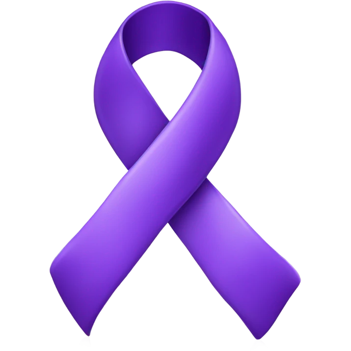 Purple ribbon emoji