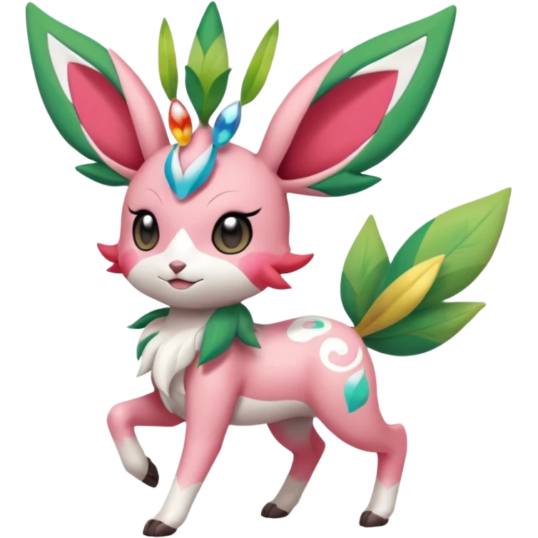 Meloetta-Shaymin-Sylveon-Leafeon-Pokémon-Fakémon-creature emoji