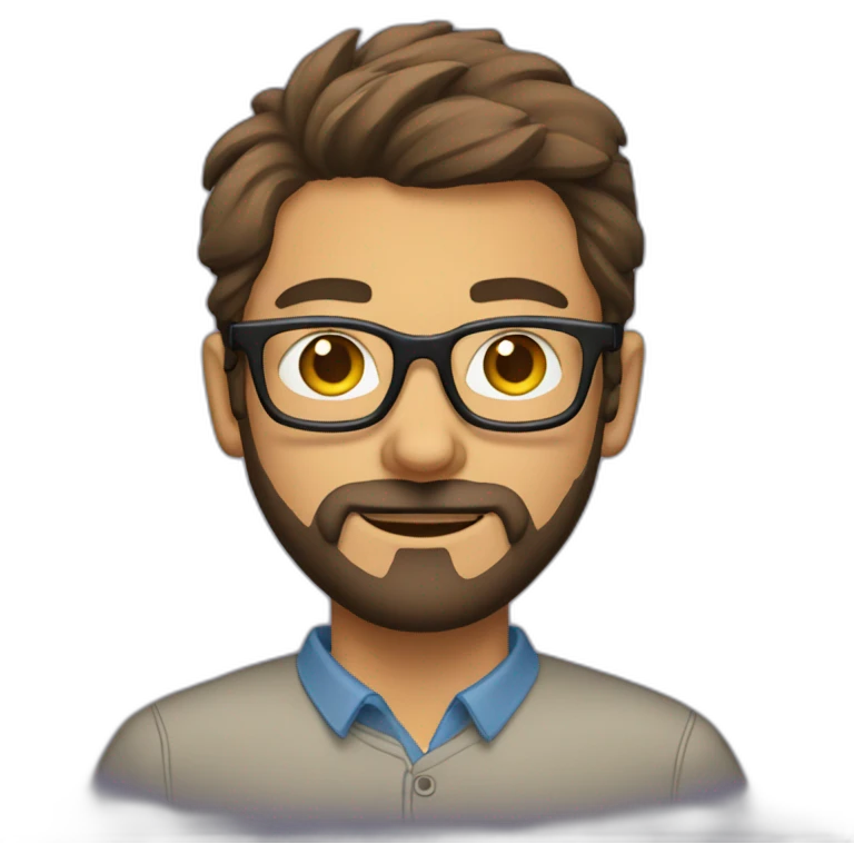 it guy with specs and beard emoji
