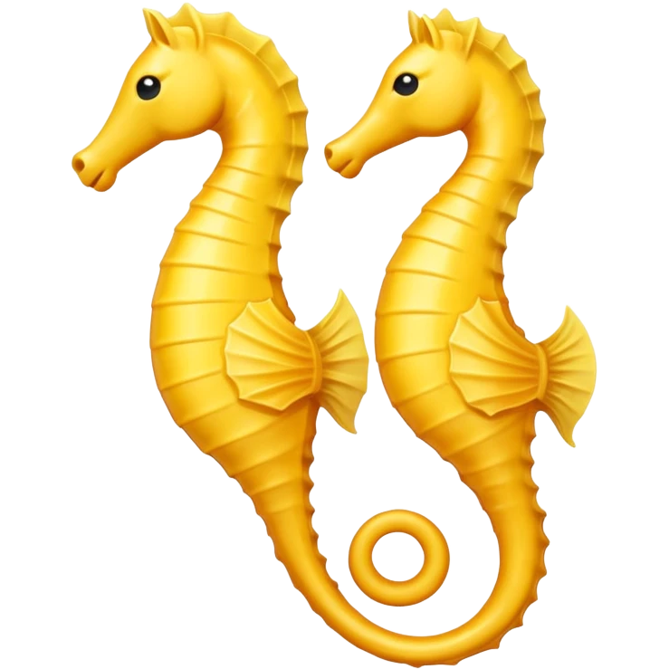 sea ​​horse yellow  emoji