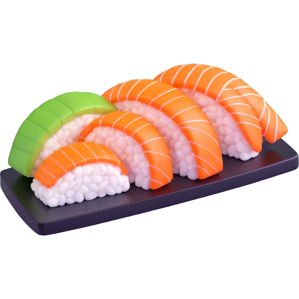iridescent sushi emoji
