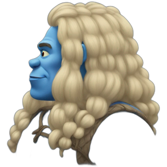 blue shrek emoji