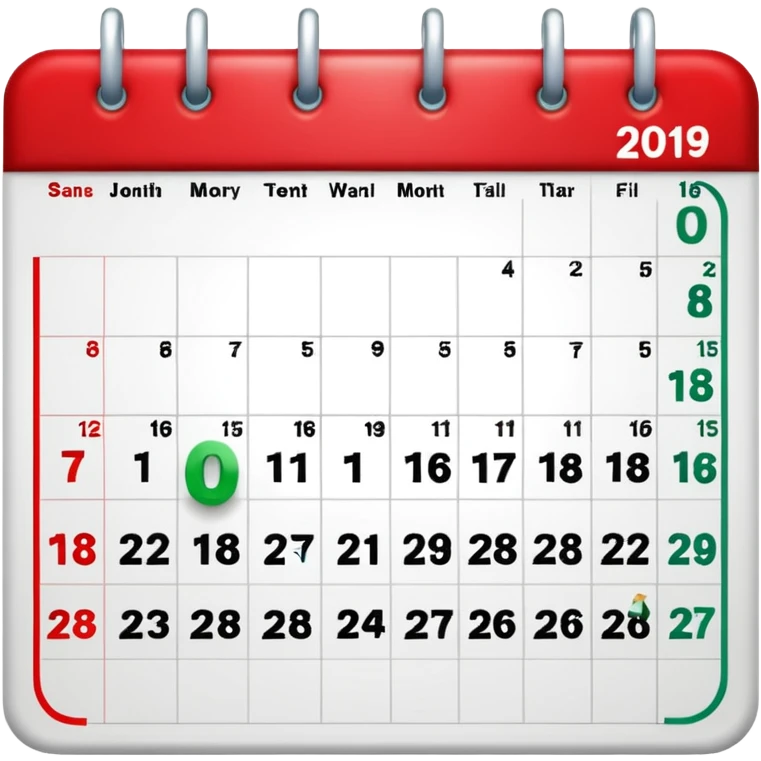 CALENDARIO DE DICIEMBRE emoji