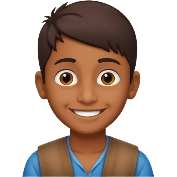 Brown boy and indian emoji