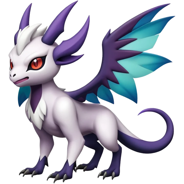 Shiny Absol-Noibat-Noivern-Hybrid (Full body) emoji