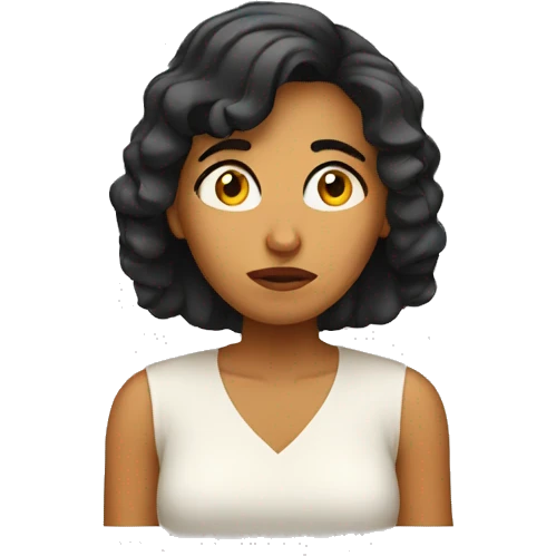 Latin Woman worried emoji