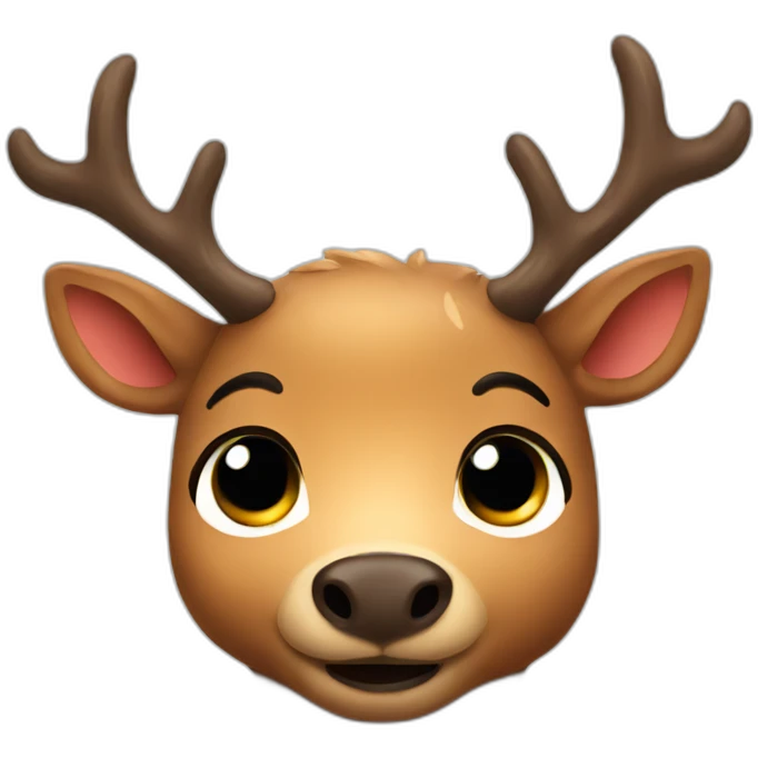cute elk emoji