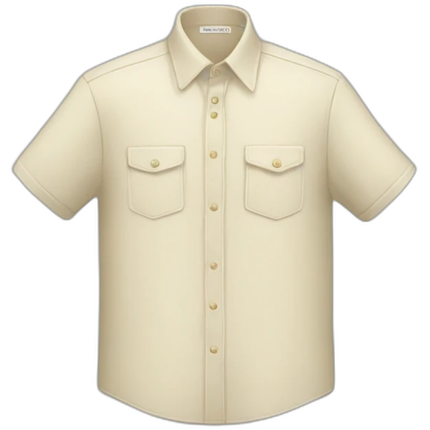 Cream color shirt emoji