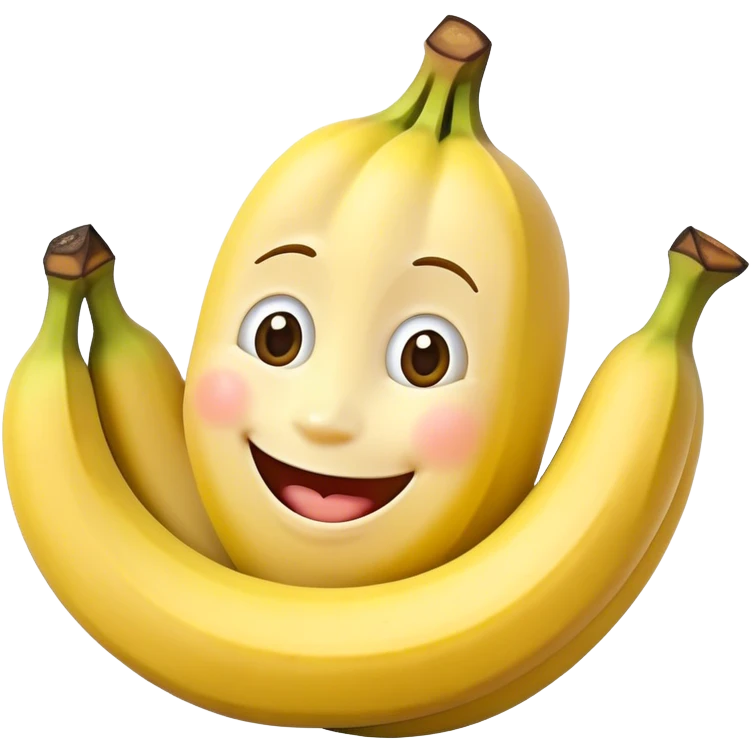 Dyeing banana with a face and family  emoji