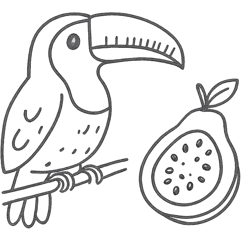 toucan and guava emoji