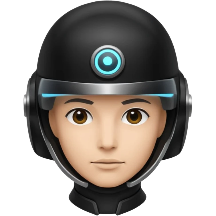 time traveler in black clothes emoji