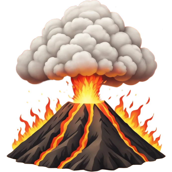 Volcano explosion  emoji
