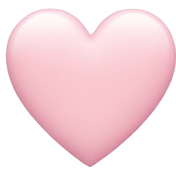 Pastel pink heart emoji