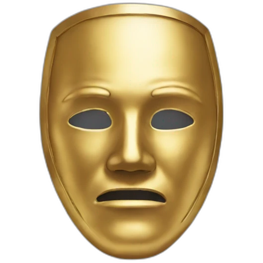 golden tragedy mask emoji