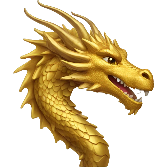 Gold dragon emoji