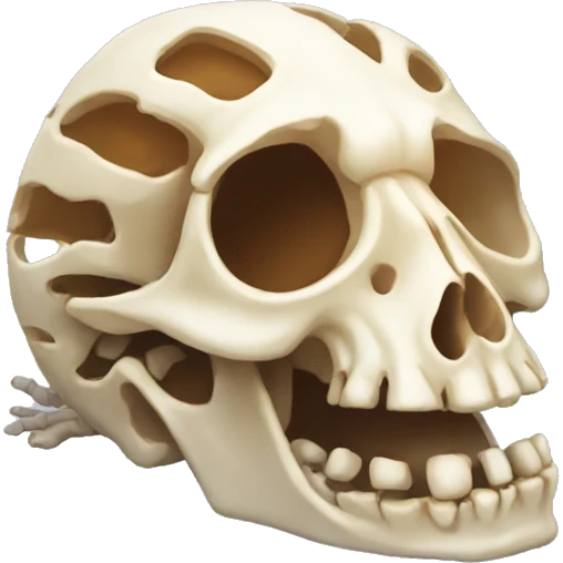 full skeleton dead of a guinea pig  emoji