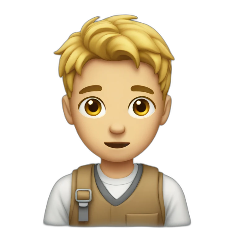 Boy who hates school emoji