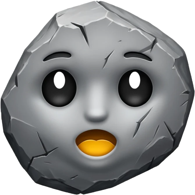 generate me a simple rock emoji