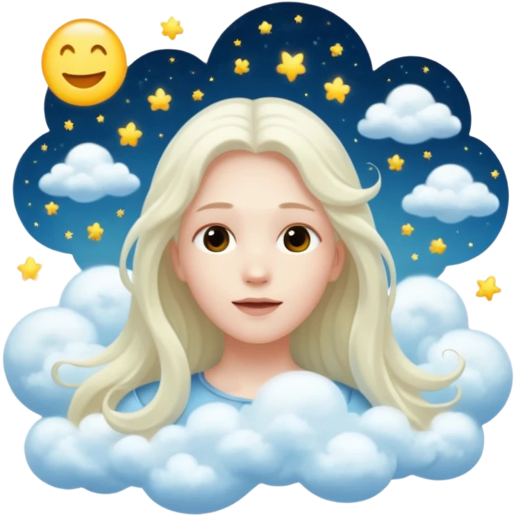 rapture with person floating in sky emoji