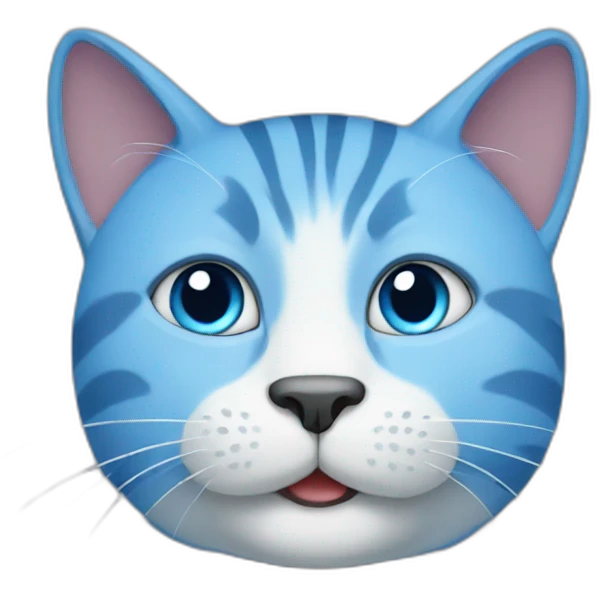 blue cat emoji