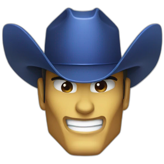 Optimus prime winking with a cowboy hat emoji