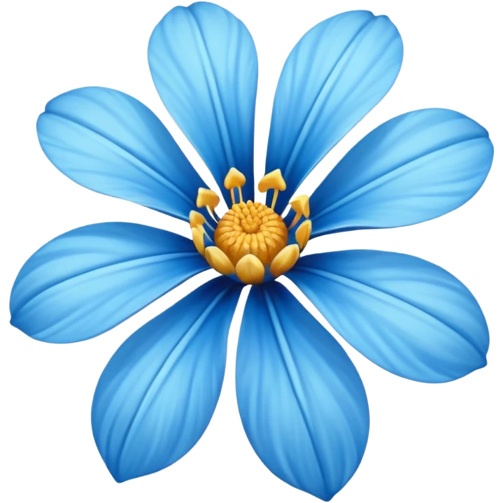 Flor de lirio azul cielo emoji
