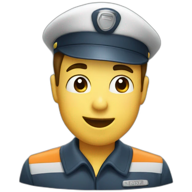 postman throwing a kiss emoji