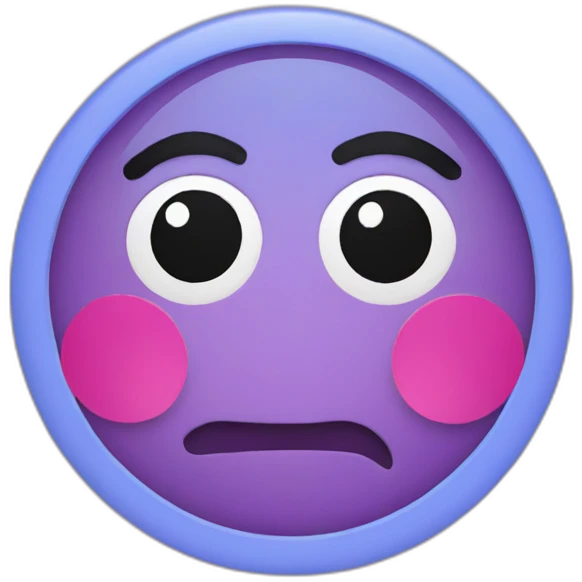 purple blue pink circle emoji