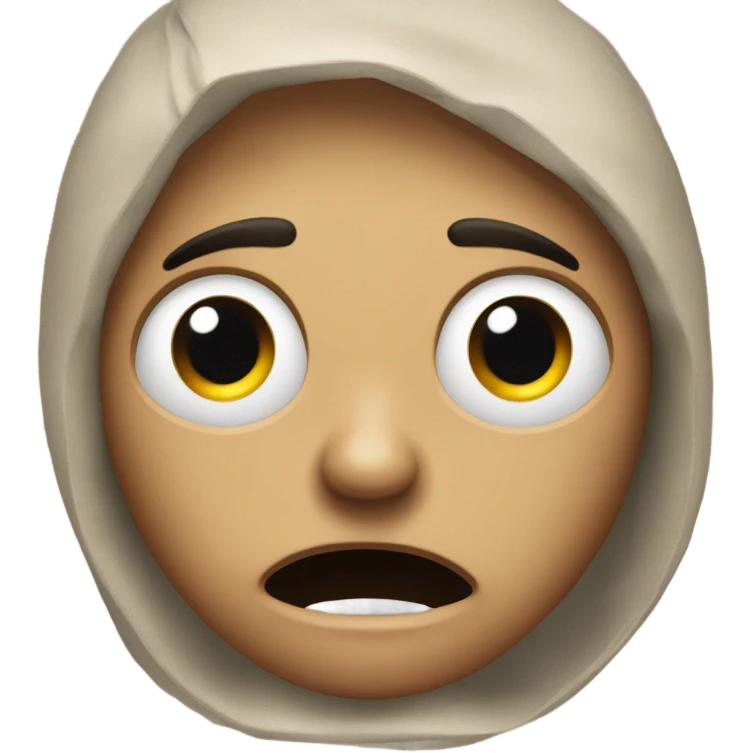 super scared emoji