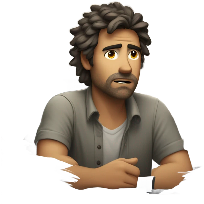 Loser ex boyfriend who only works  emoji