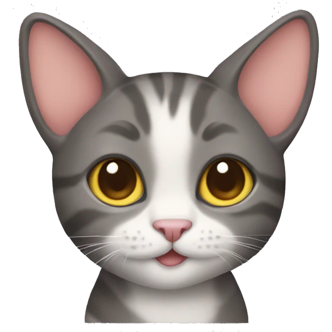 cute cat with ears emoji