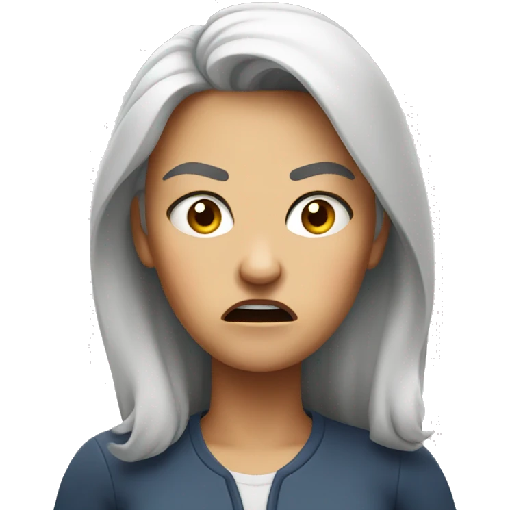 Angry lady emoji