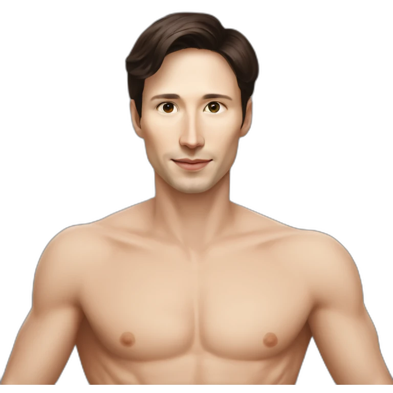 Pavel Durov in a loincloth emoji