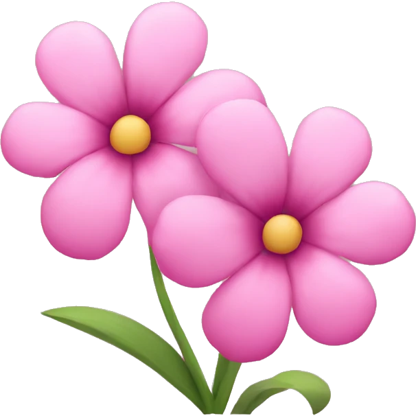 Pink flowers emoji