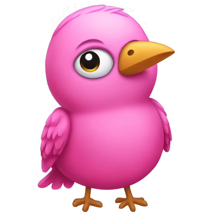 pink bird emoji