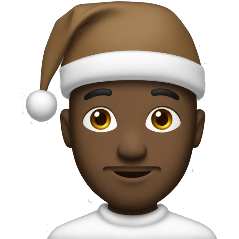 White and brown Christmas  emoji