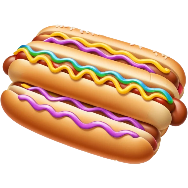 Gay hot dog emoji