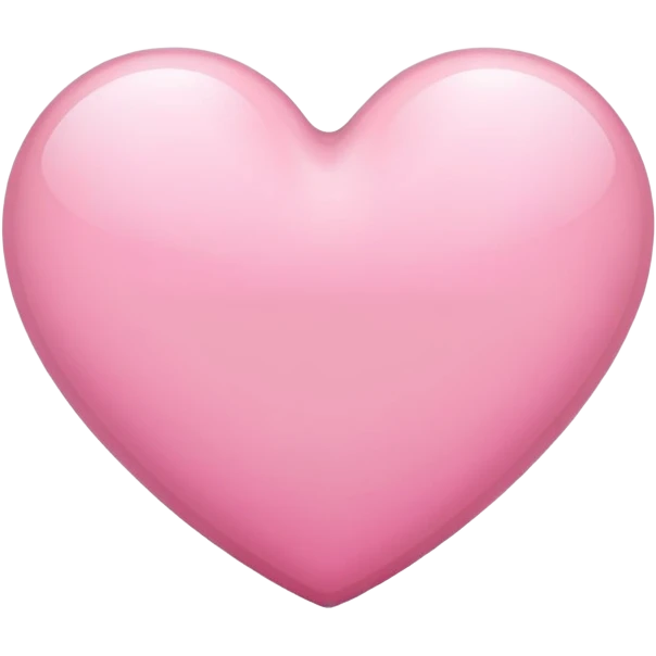 elegant heart in white and pink tones emoji
