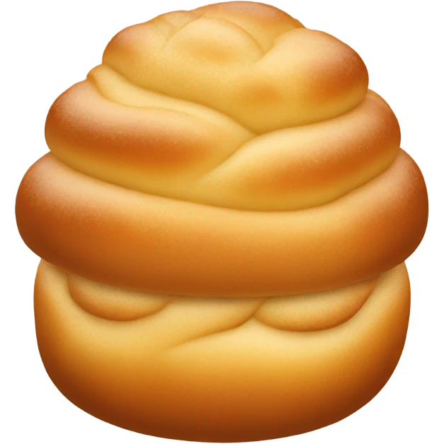 Small rounded brioche feuillete emoji