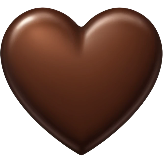 chocolate heart emoji