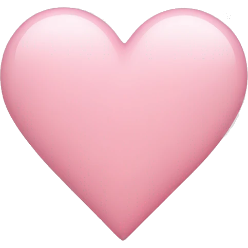 Light pink heart emoji